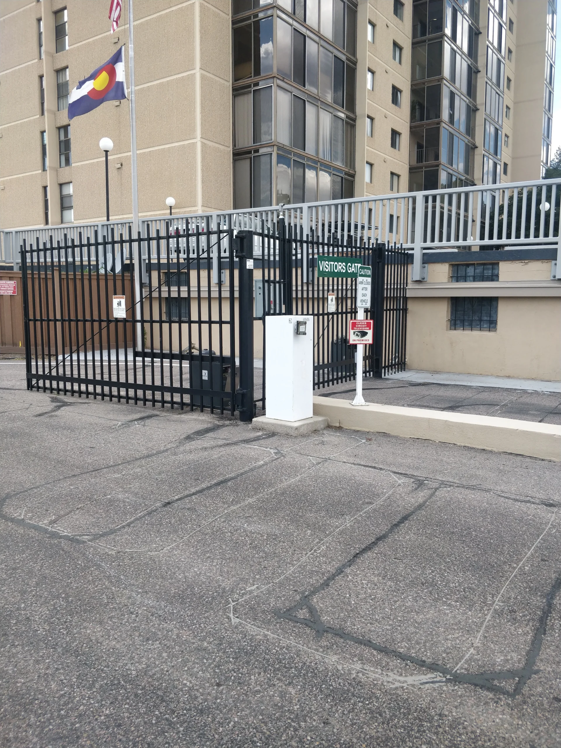 visitor gate setup