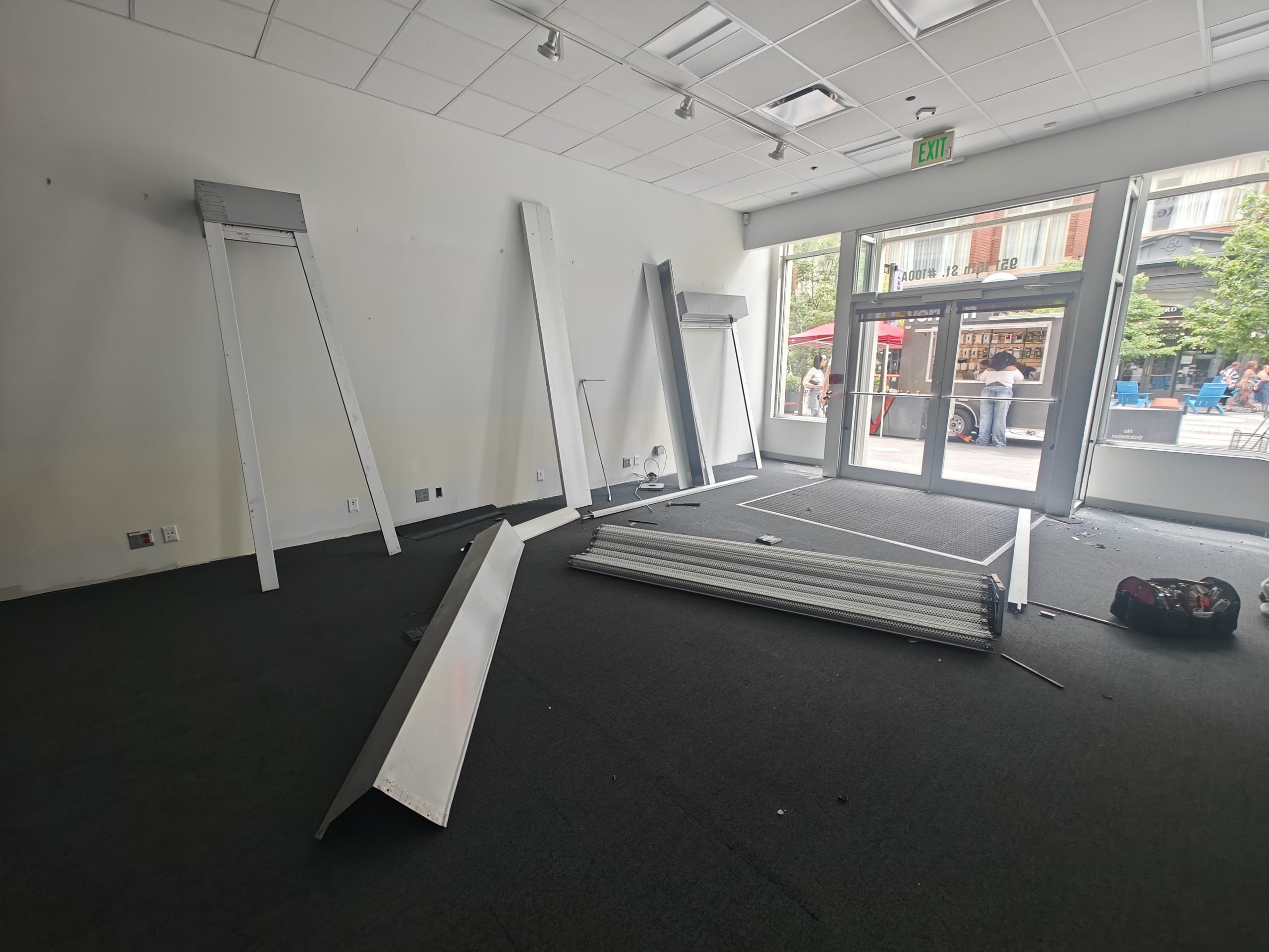 Storefront Shutters Installation
